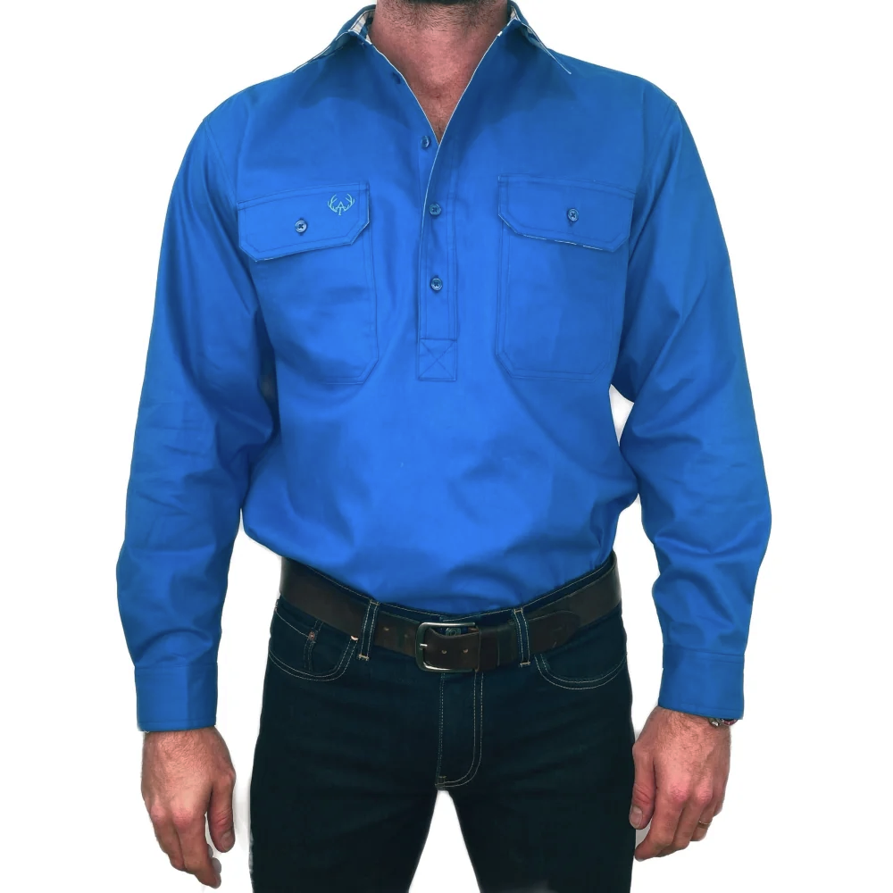 Matt Half Button Shirt