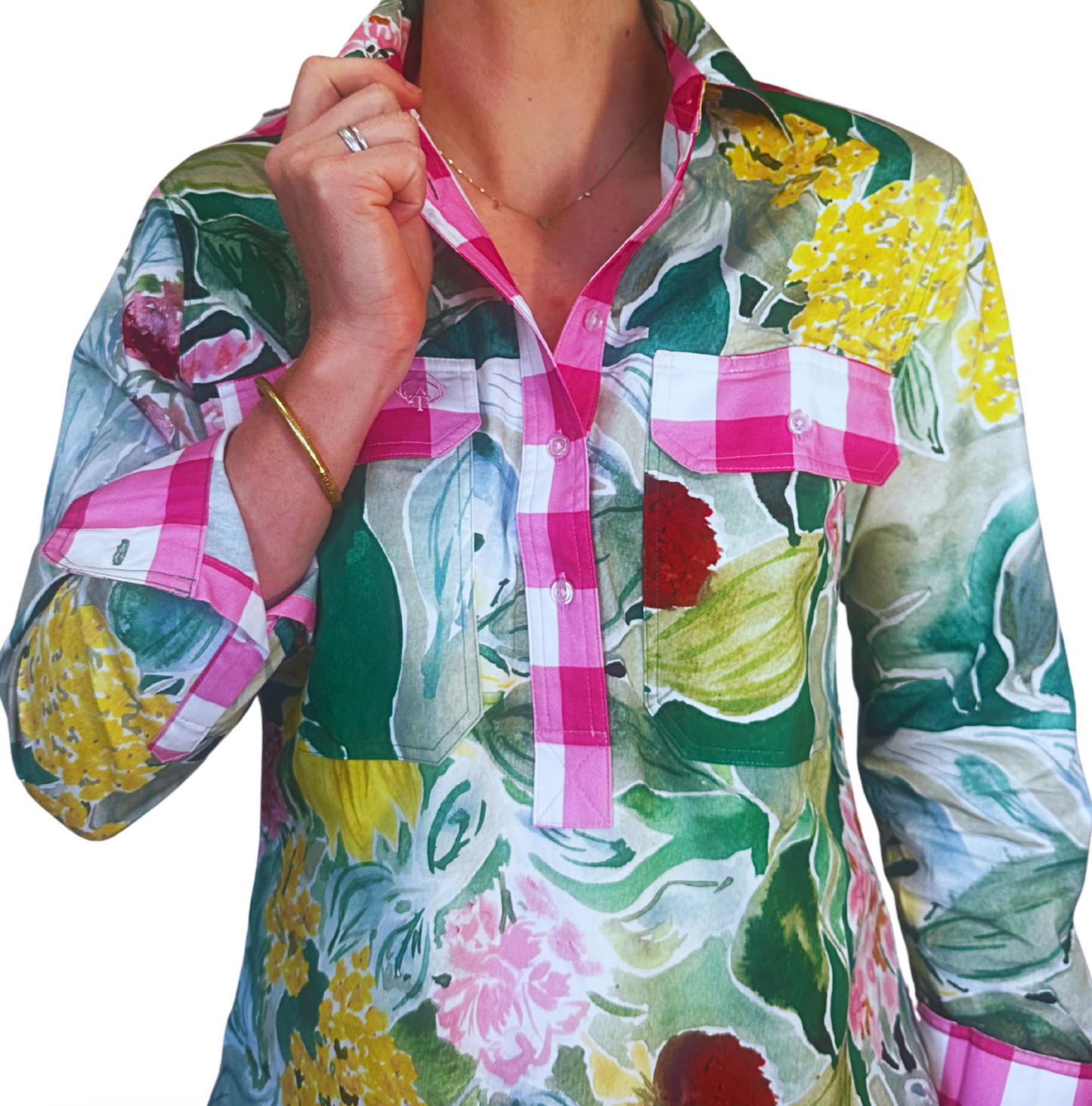 Joscelin Half Button Shirt