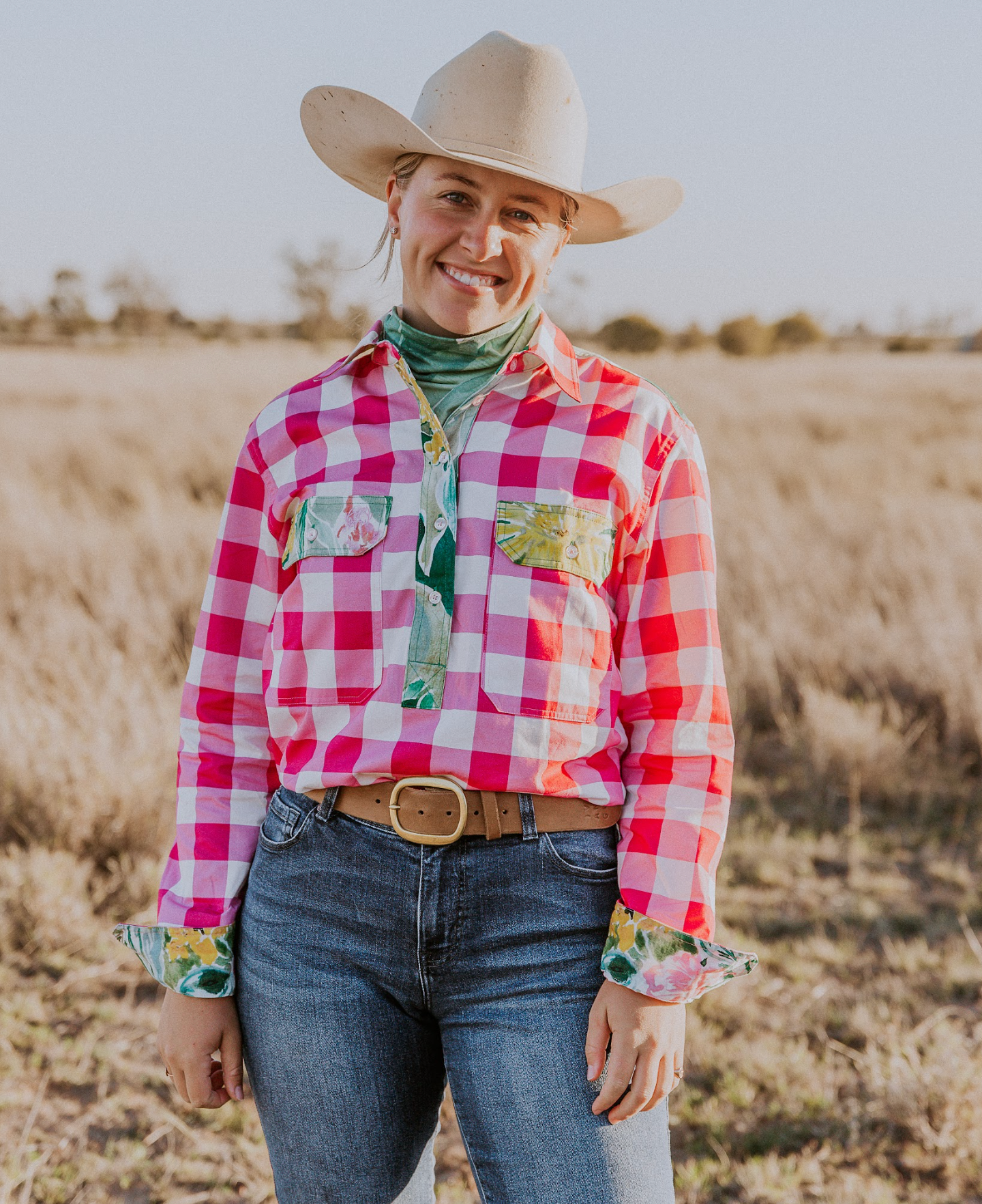 Kelly Half Button Shirt