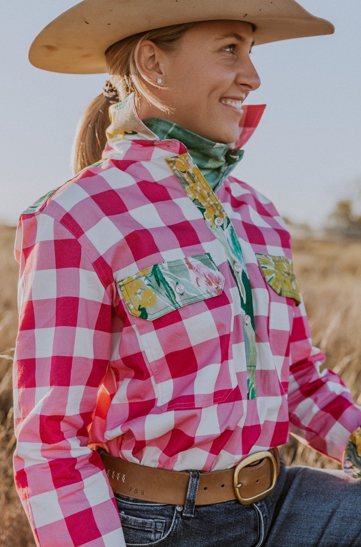 Kelly Half Button Shirt