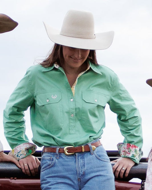 Emma Half Button Shirt