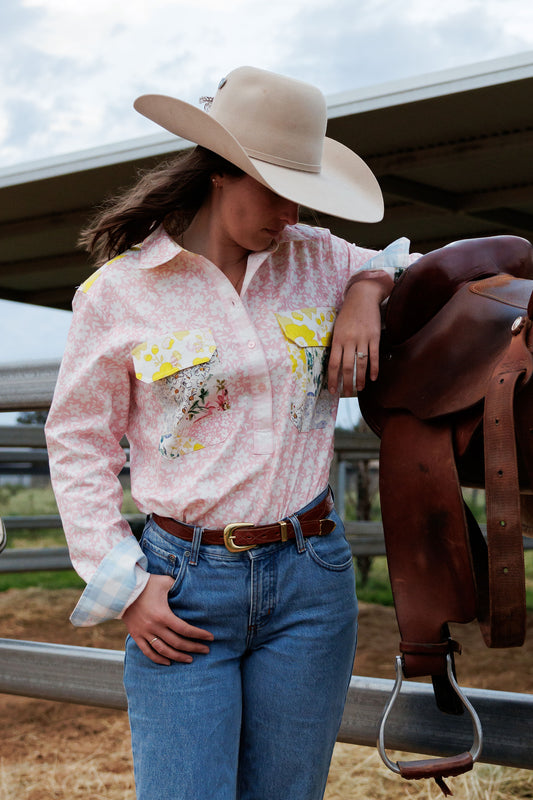 Meg Half Button Shirt