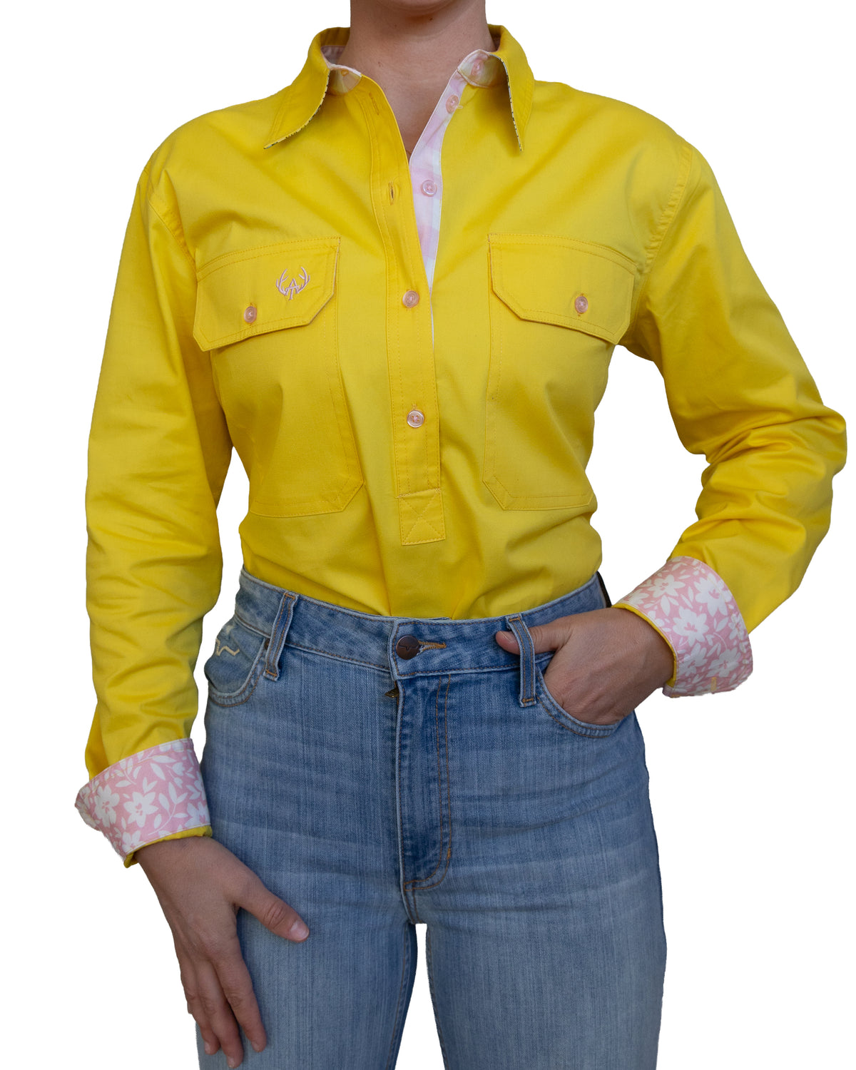 Zoe Half Button Shirt