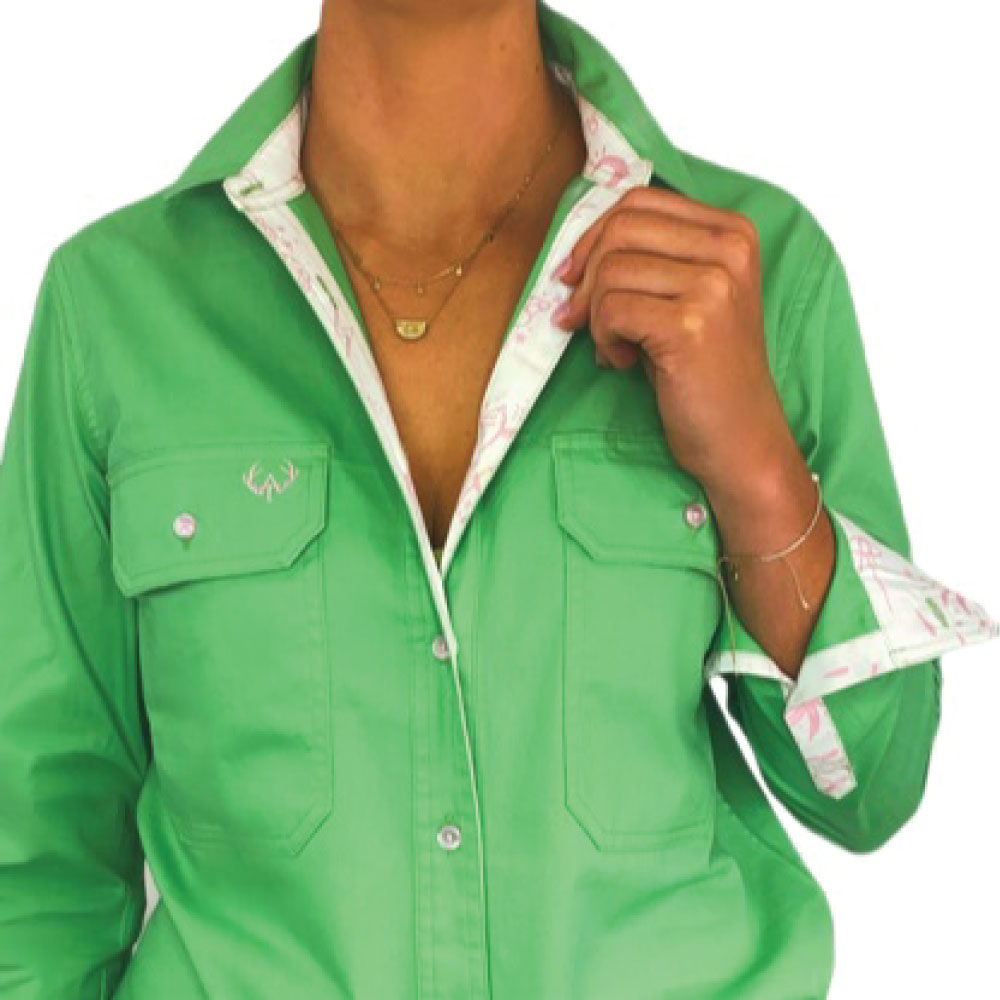 Simone Full Button Work Shirt - Antola Trading
