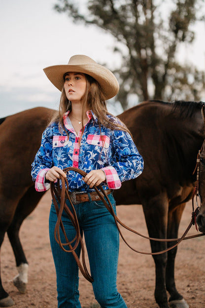 Shanna Half Button Shirt
