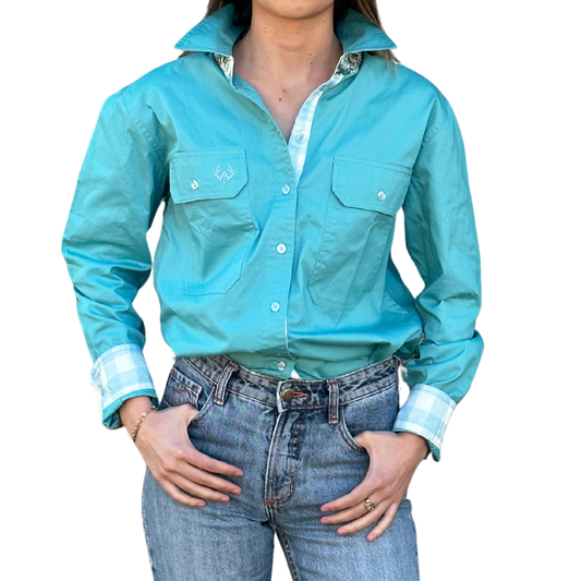 Bebe Full Button Shirt, view 2