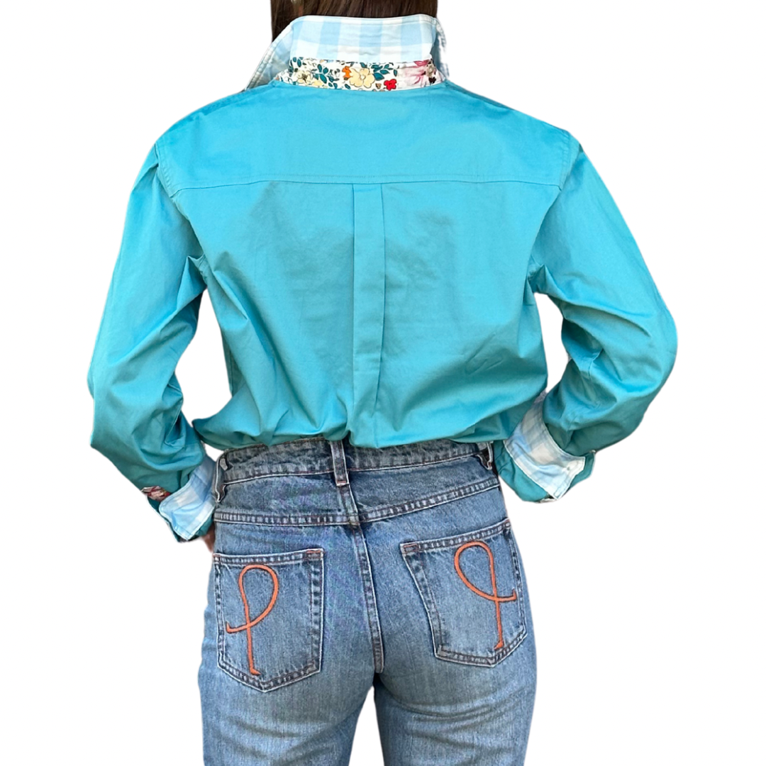 Bebe Full Button Shirt, view 3