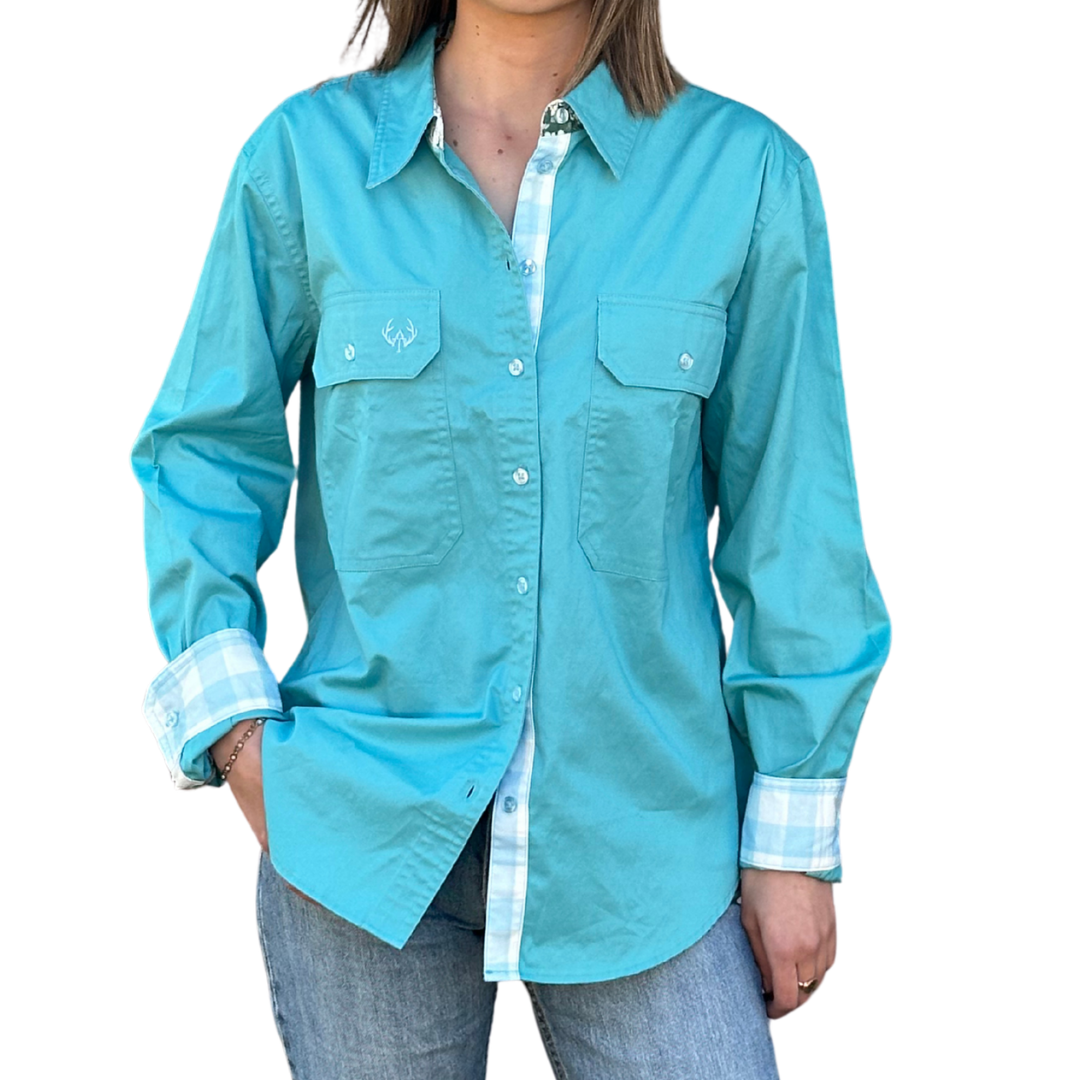 Bebe Full Button Shirt, view 5