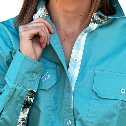 Bebe Full Button Shirt, view 7
