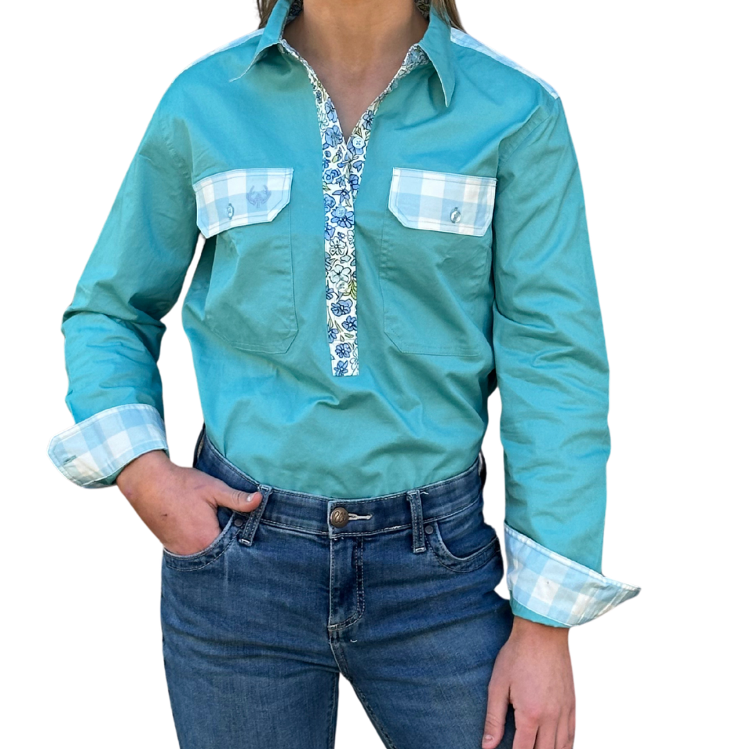 Bebe Half Button Shirt, view 4