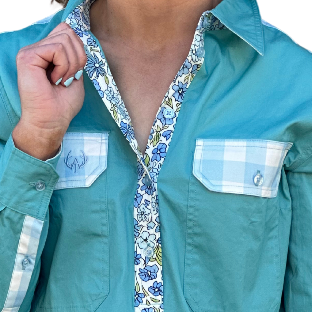 Bebe Half Button Shirt, view 6