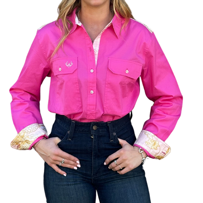 Belinda Half Button Shirt, view 4