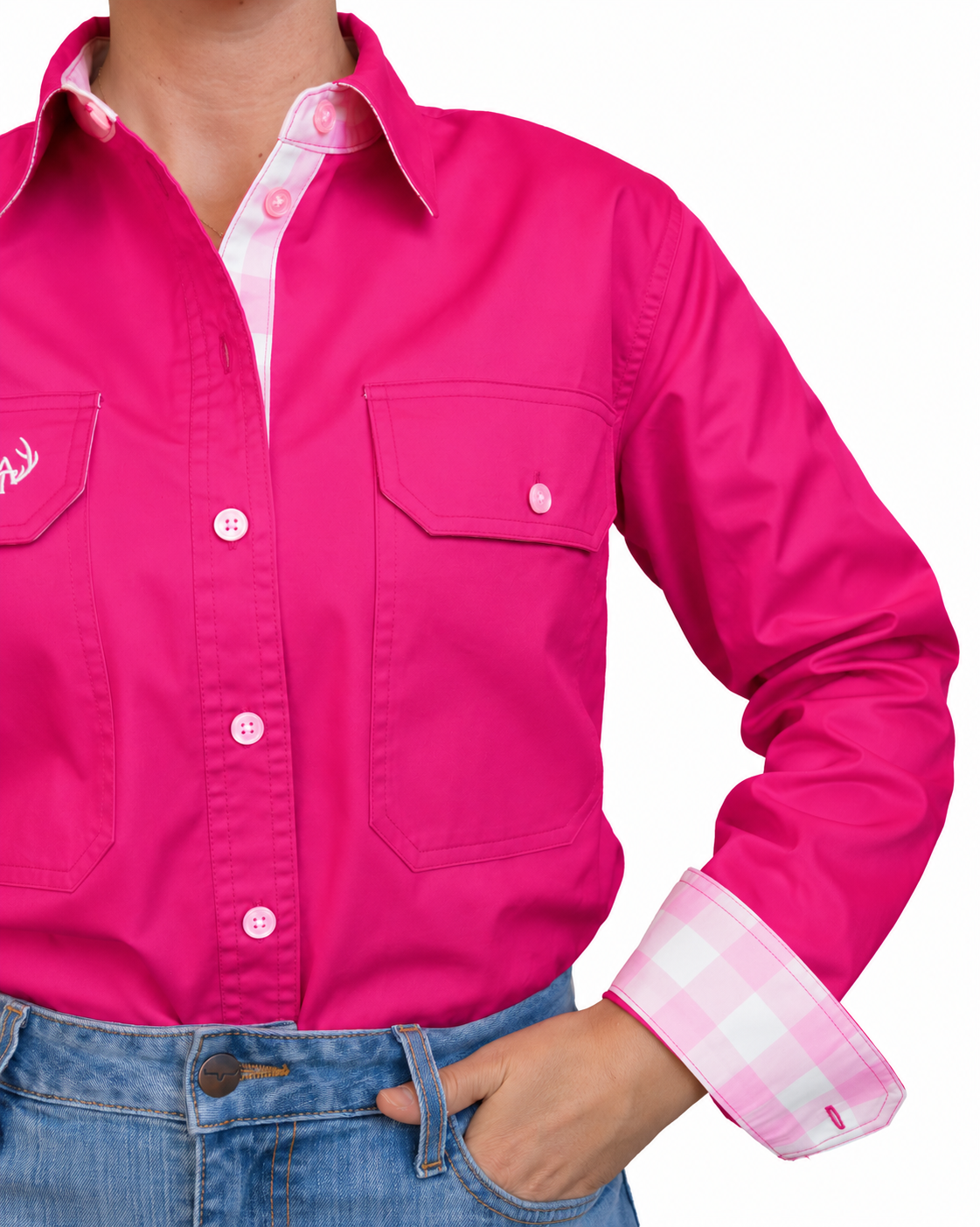 Kate Half Button Shirt