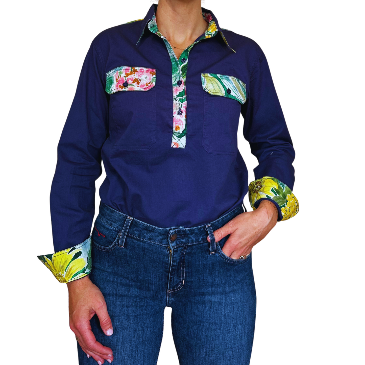 Izzy Half Button Shirt