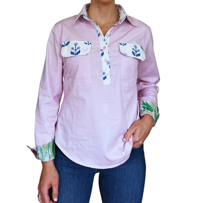 Jane Half Button Shirt