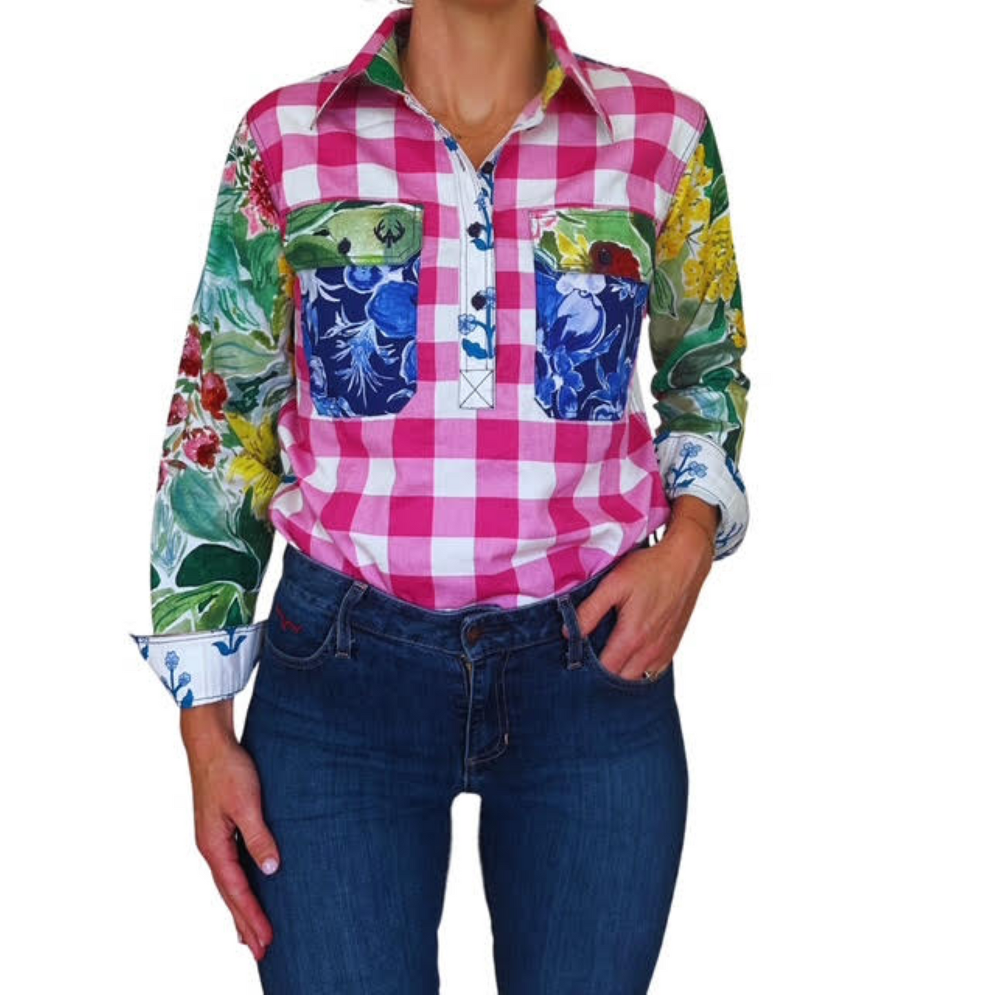 Jo Half Button Shirt