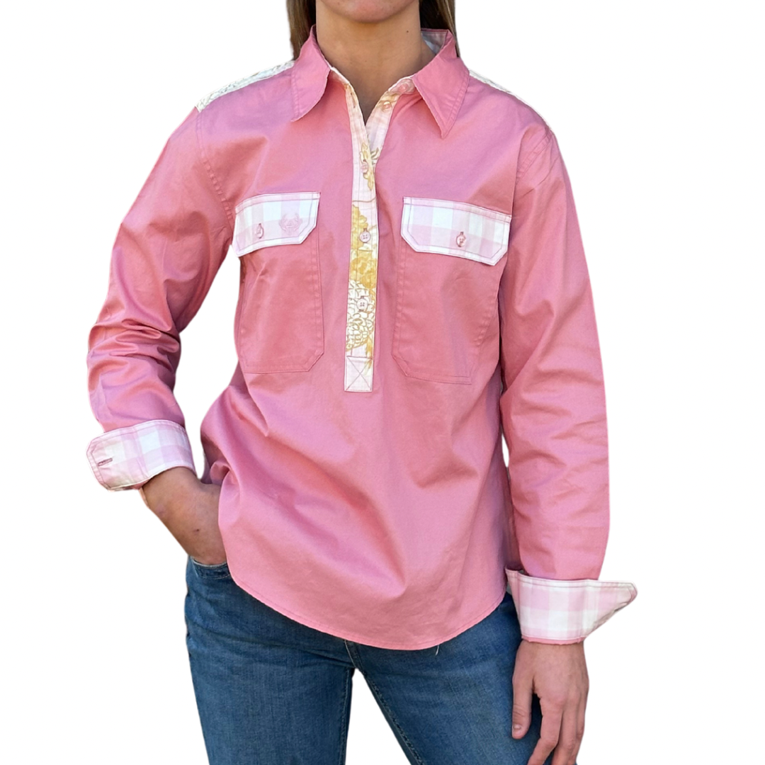 Lauran Half Button Shirt, view 1
