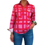 Stephanie Half Button Shirt