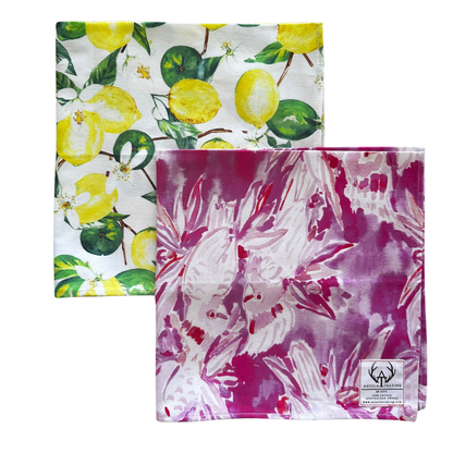 Neck Scarves Pack (2) - Lemon & Cockatoo