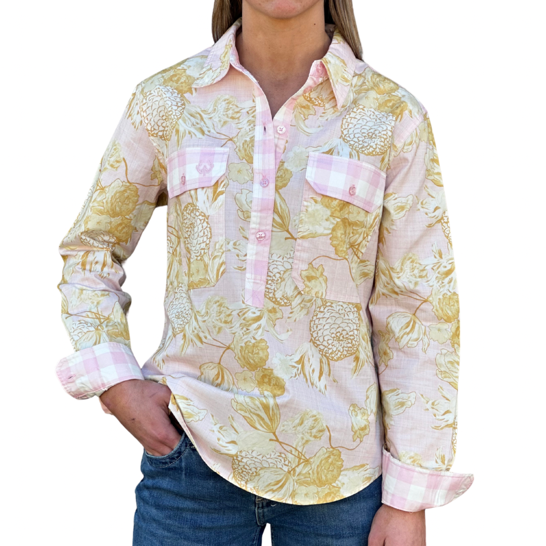 Sarah Half Button Shirt, view 1