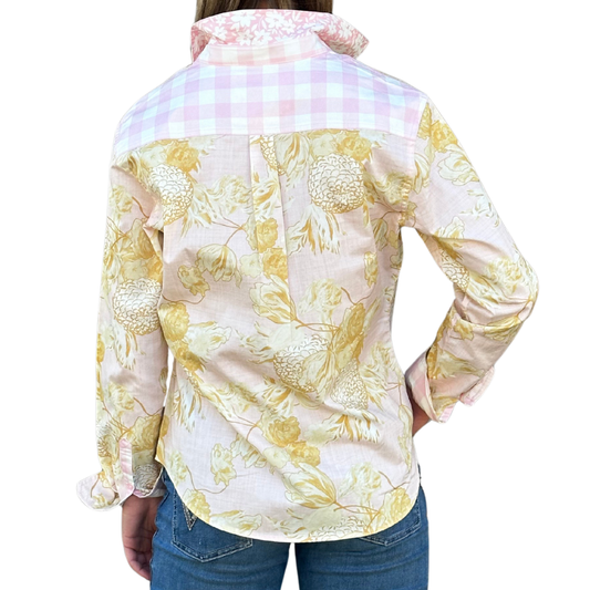 Sarah Half Button Shirt, view 2
