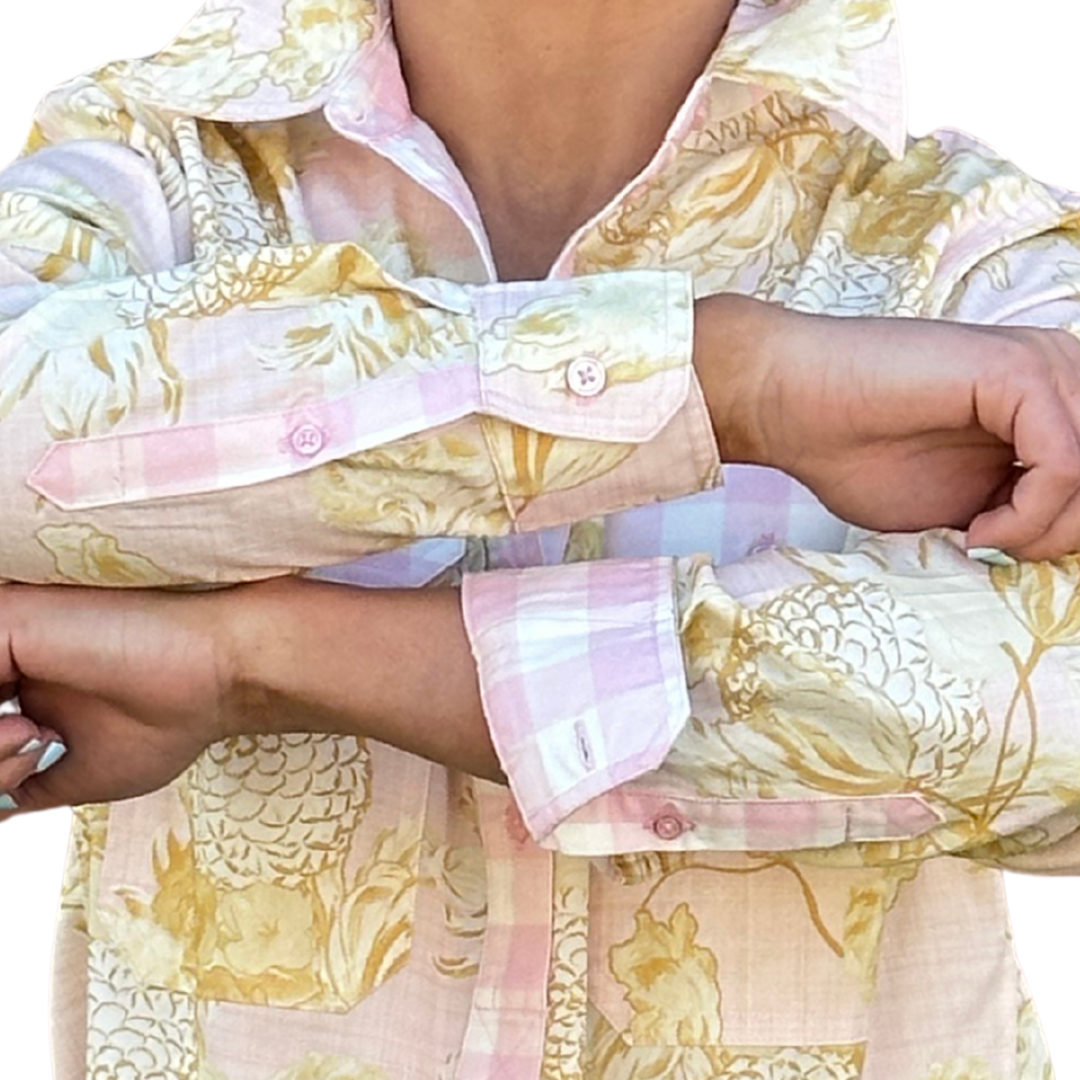 Sarah Half Button Shirt, view 3