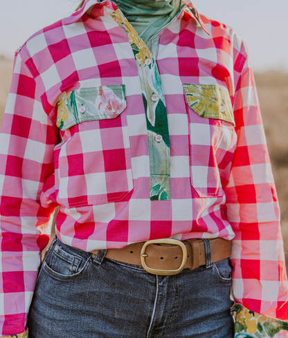 Kelly Half Button Shirt