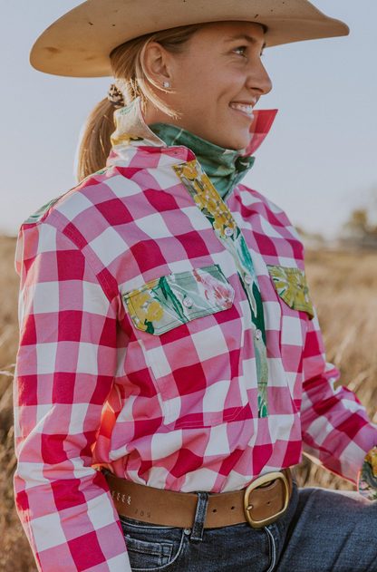 Kelly Half Button Shirt