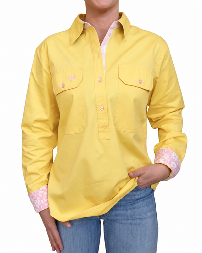 Zoe Half Button Shirt