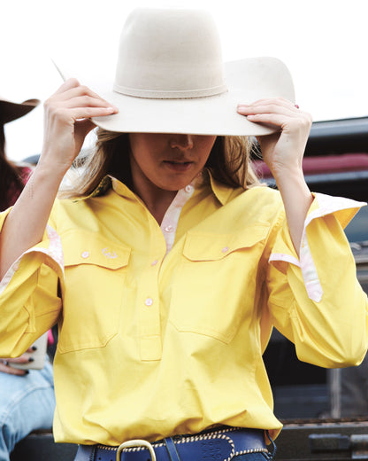 Zoe Half Button Shirt