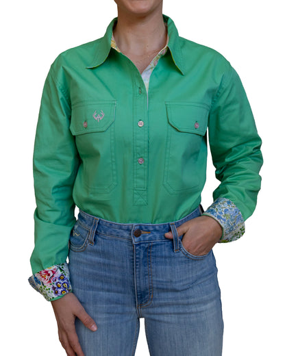 Emma Half Button Shirt