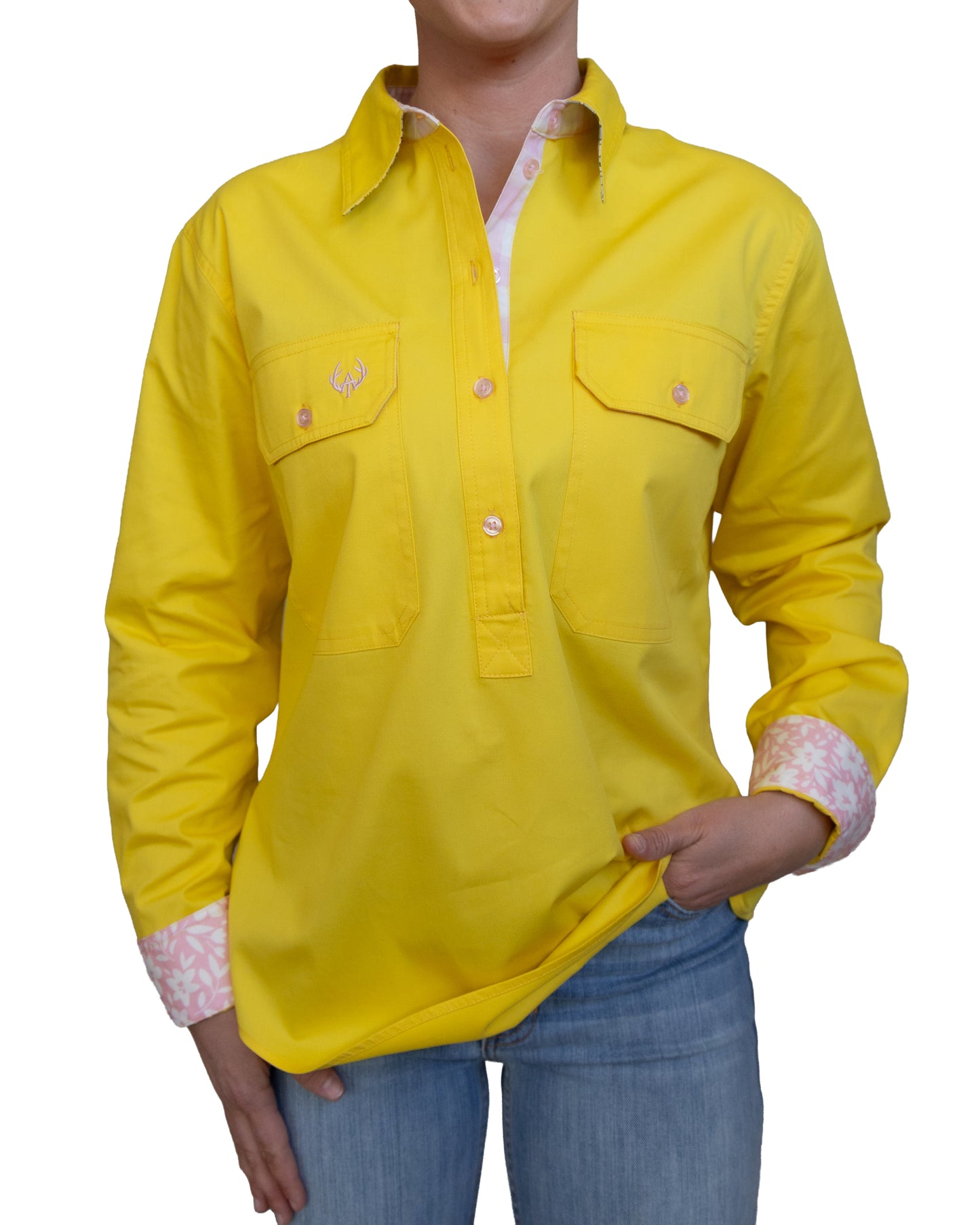 Zoe Half Button Shirt