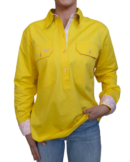 Zoe Half Button Shirt