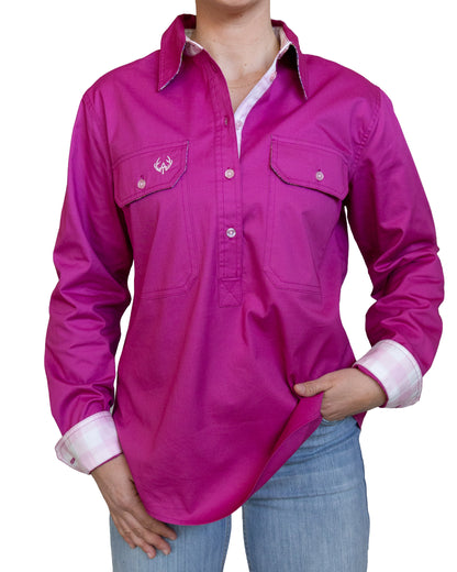 Kate Half Button Shirt