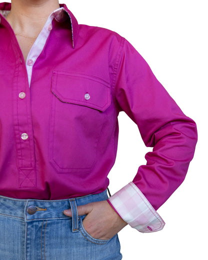 Kate Half Button Shirt