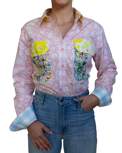 Meg Half Button Shirt