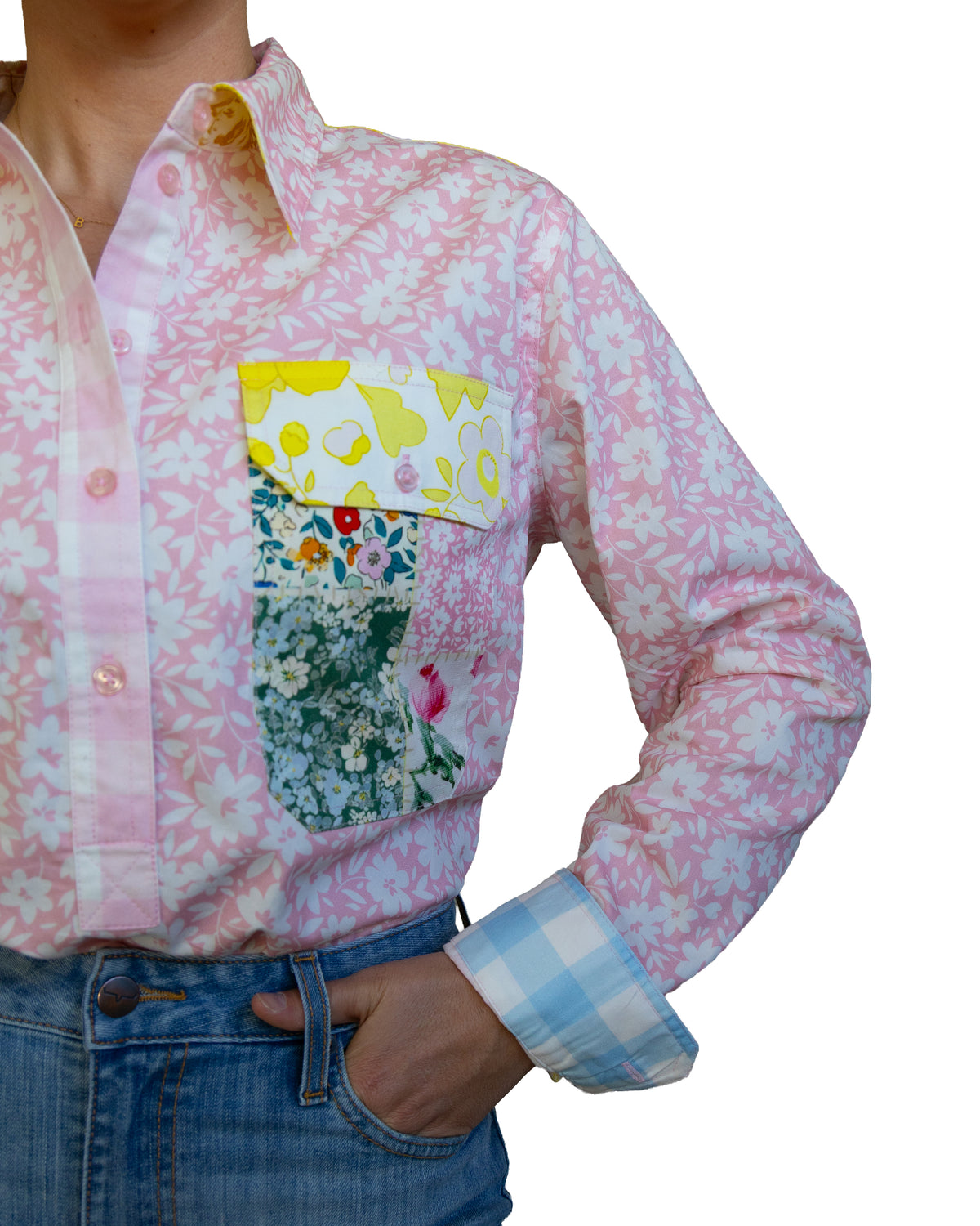 Meg Half Button Shirt
