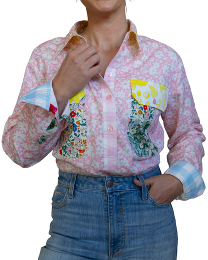 Meg Half Button Shirt