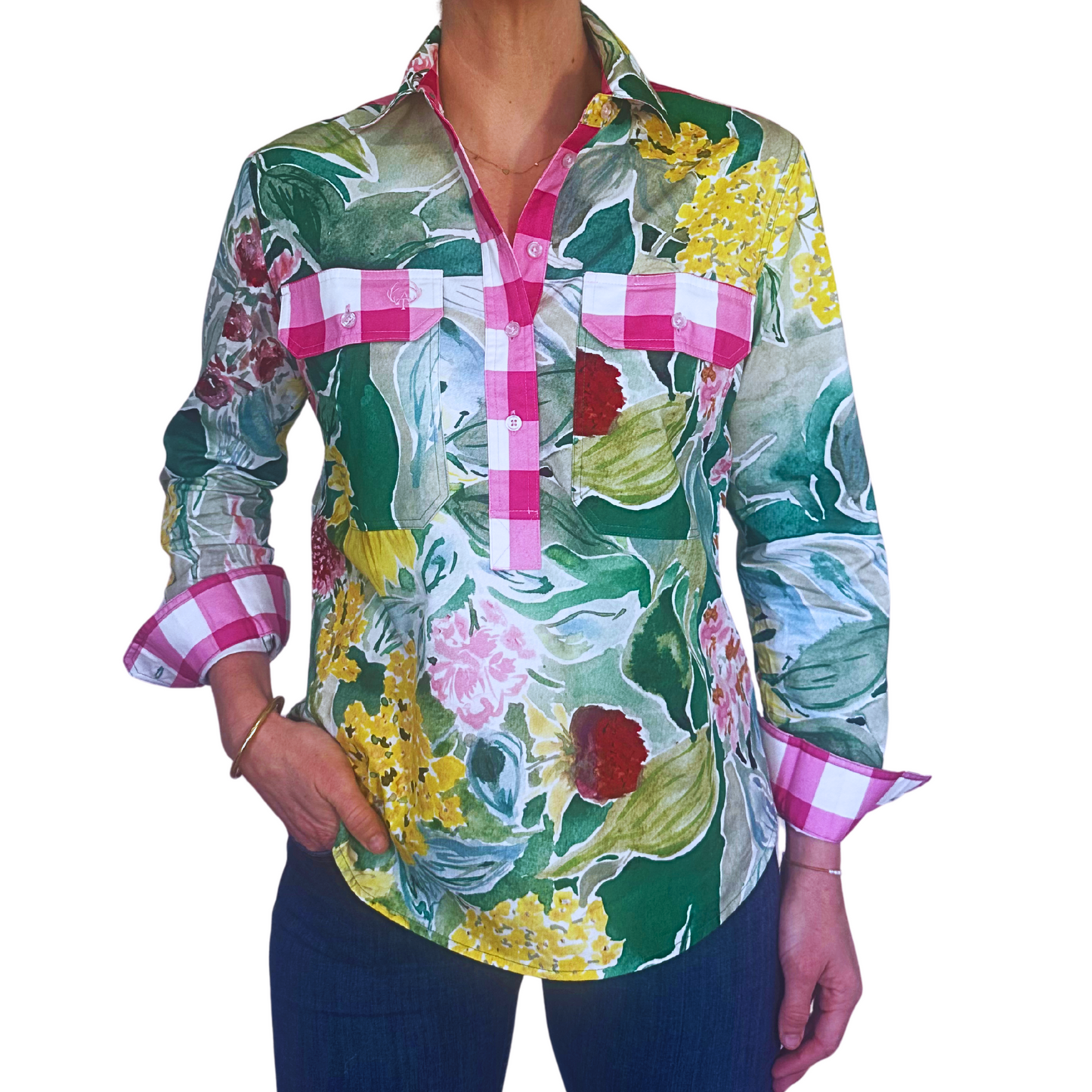 Joscelin Half Button Shirt