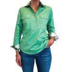 Simone Half Button Shirt