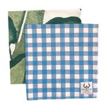 Neck Scarves Pack (2) - Palm Leaves & Blue Gingham