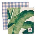 Neck Scarves Pack (2) - Palm Leaves & Blue Gingham