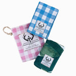 Neck Scarves Pack (2) - Palm Leaves & Blue Gingham