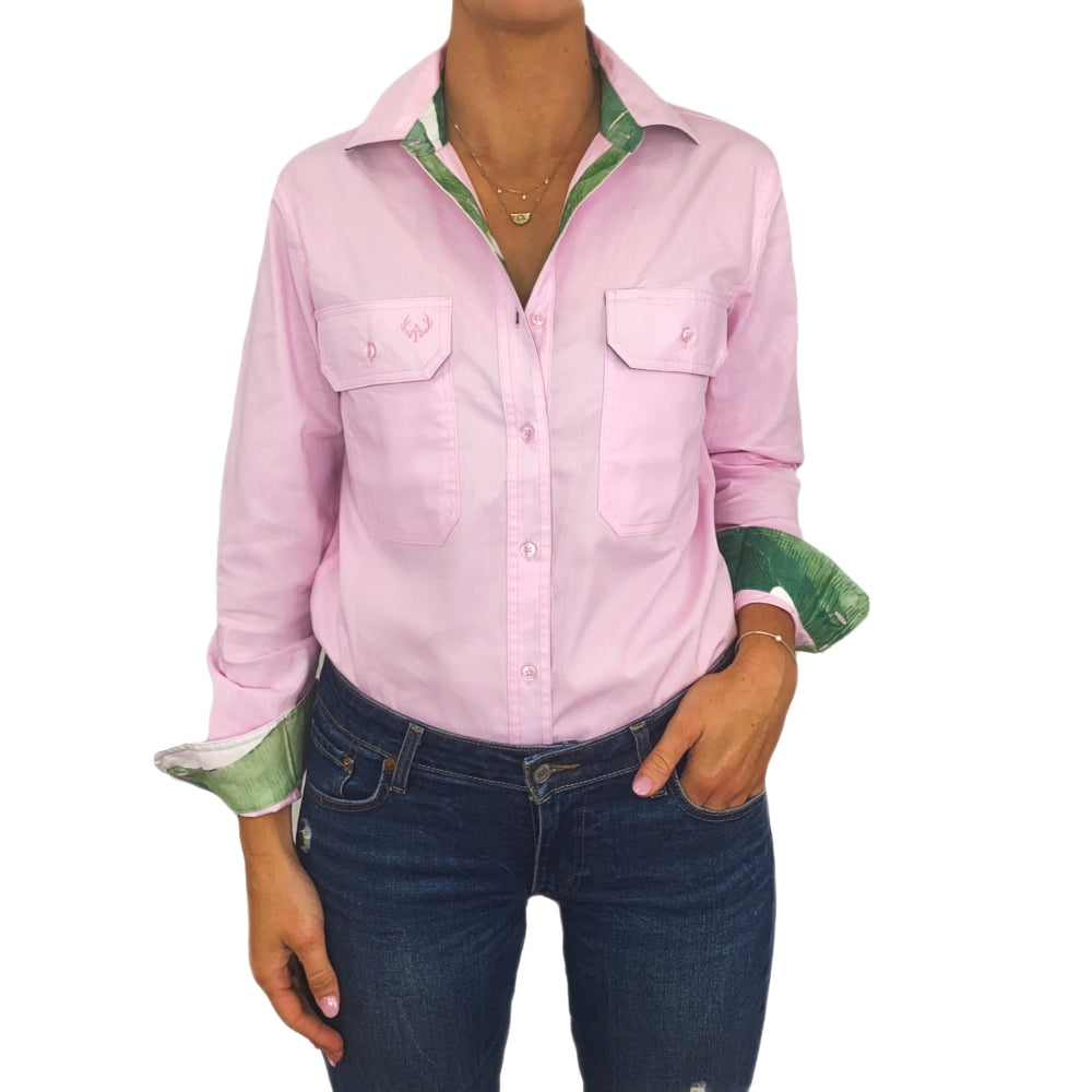 Jane Full Button Work Shirt - Antola Trading