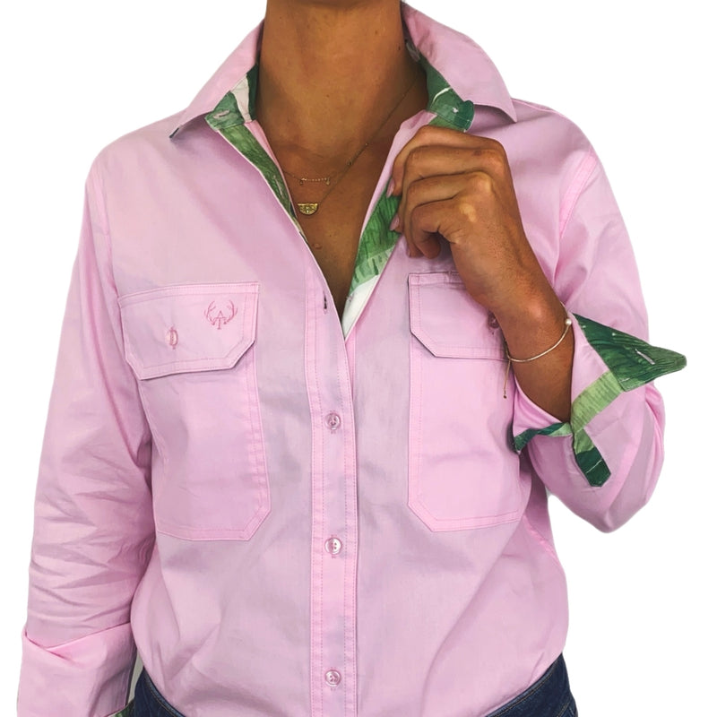 Jane Full Button Work Shirt - Antola Trading