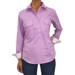 Georgie Half Button Work Shirt - Antola Trading