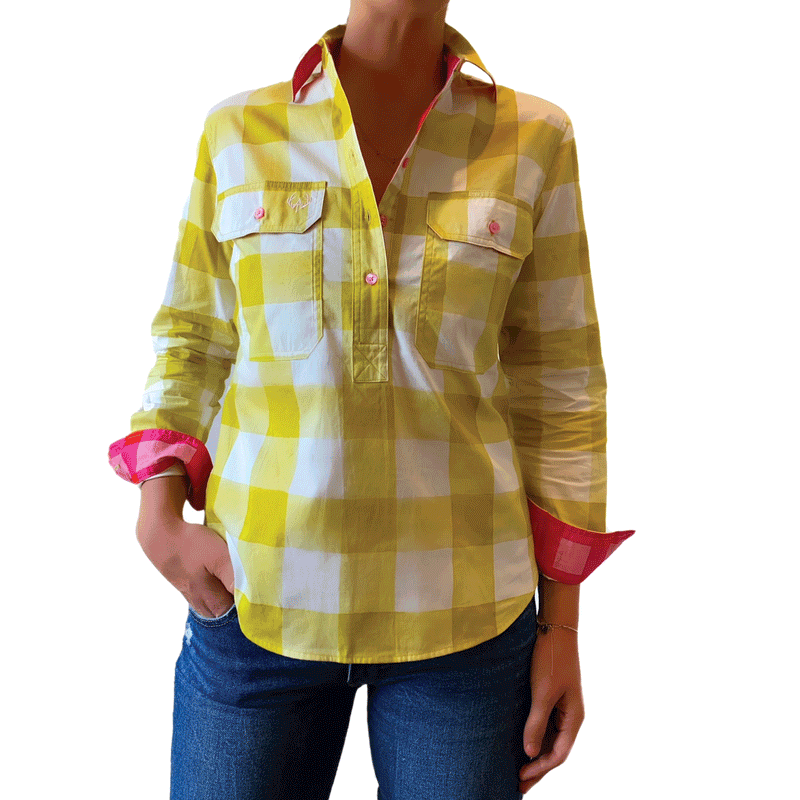 Bea Half Button Shirt