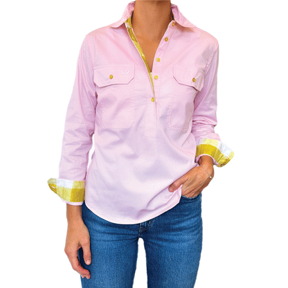 Jane Half Button Shirt