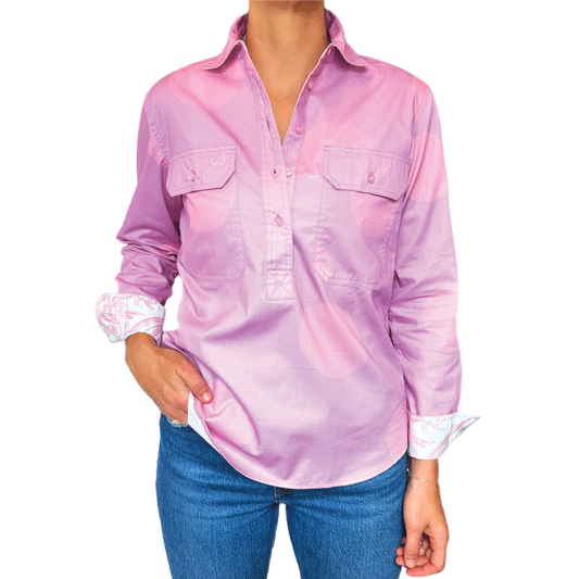 Maree Half Button Shirt