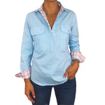 Emma - LADIES HALF Button Work Shirt - Antola Trading